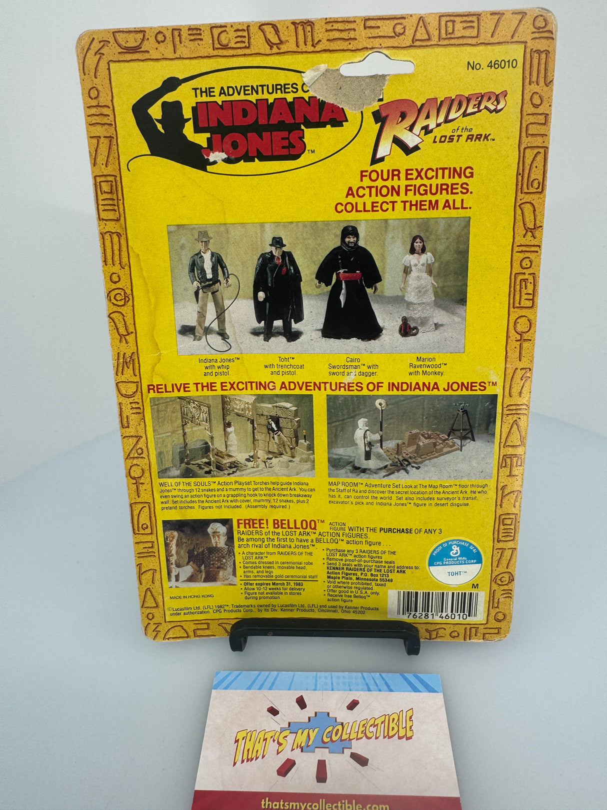 1982 Indiana Jones 3.75” Action Figure – Carded (Vintage Kenner)