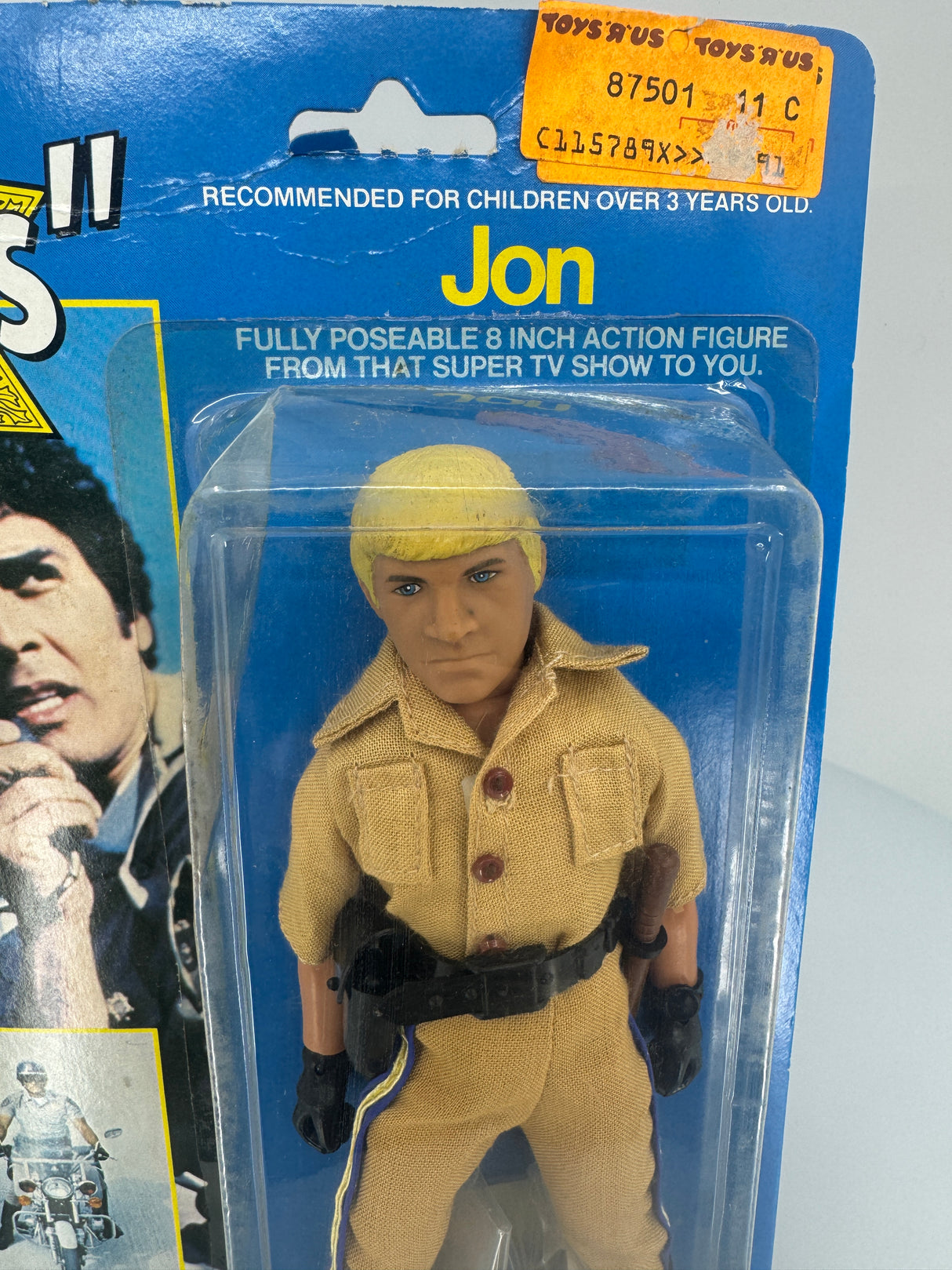 Vintage CHiPs “Jon” Action Figure – Mego – 8 Inch – Carded