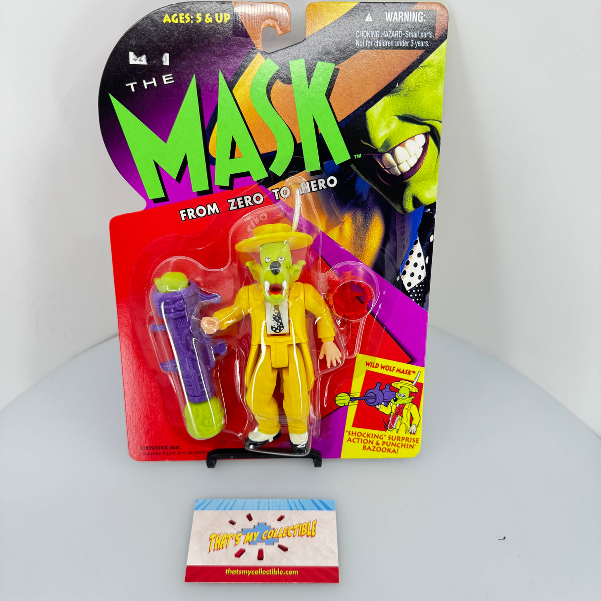 🎭 The Mask – Wild Wolf Mask Action Figure (Vintage)