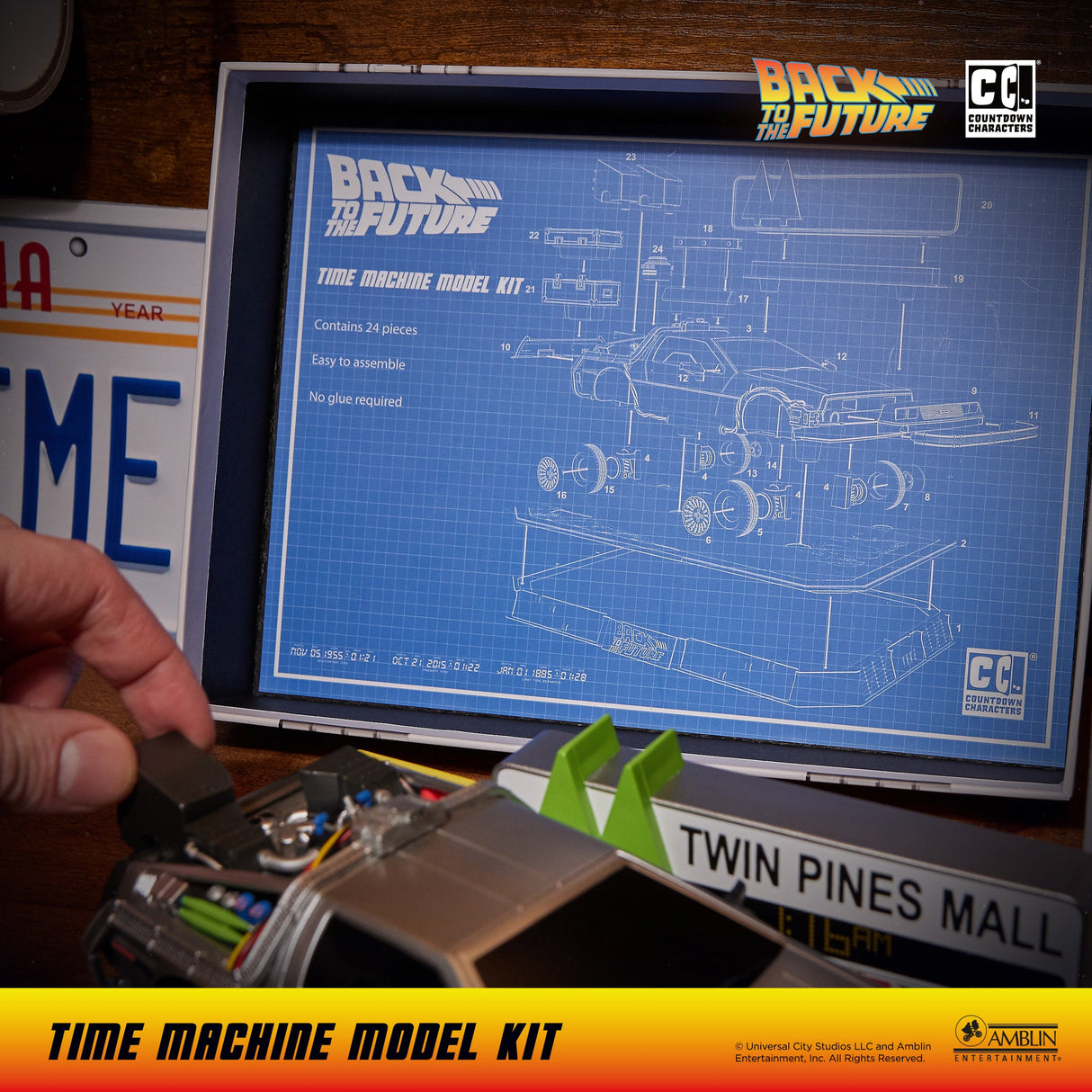 Back to the Future: Time Machine Countdown Character Model Kit