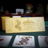 Back to the Future Part II Limited Edition 24 Karat gold-plated Biff Tannen Museum ticket replica