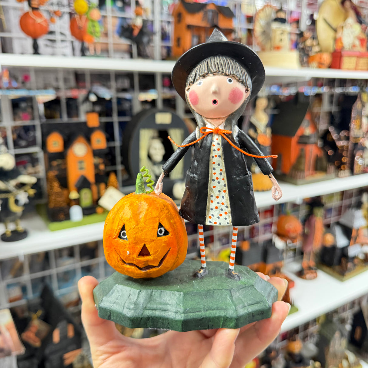 Agatha and Jack Halloween Figurine — Lori Mitchell