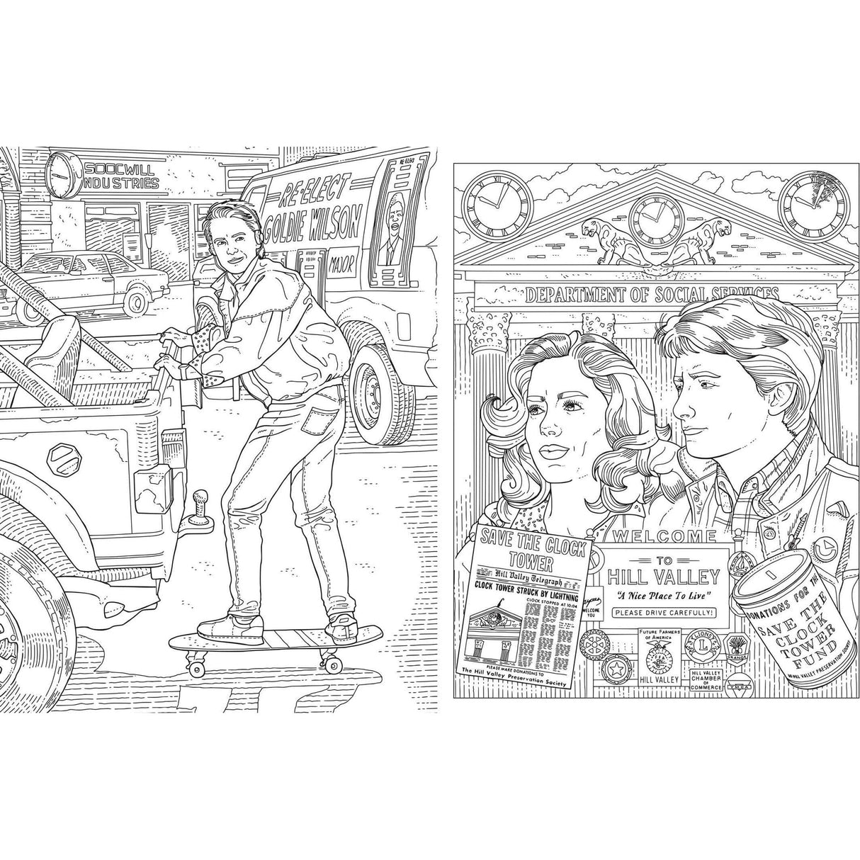Back to the Future: The Official Coloring Book [2023]