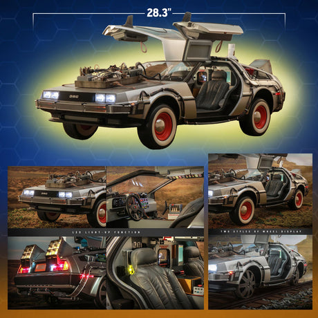 Hot Toys Back to the Future Part III 1:6 scale DeLorean Time Machine Collectible Vehicle [DROP SHIPS DIRECTLY FROM DISTRIBUTOR]