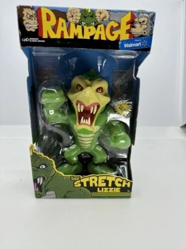 Midway 2018 Rampage Super Stretch Lizzie Lizard Walmart Exclusive Figure