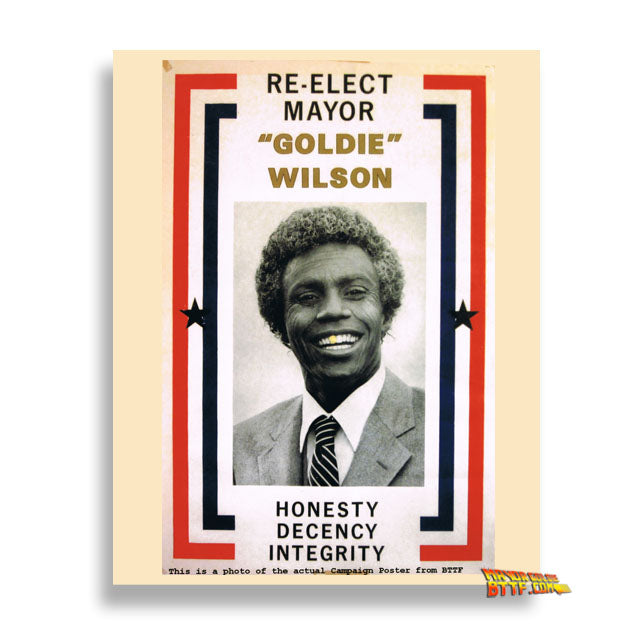 Goldie Wilson Campaign Poster Reprint 8x10 | Donald Fullilove