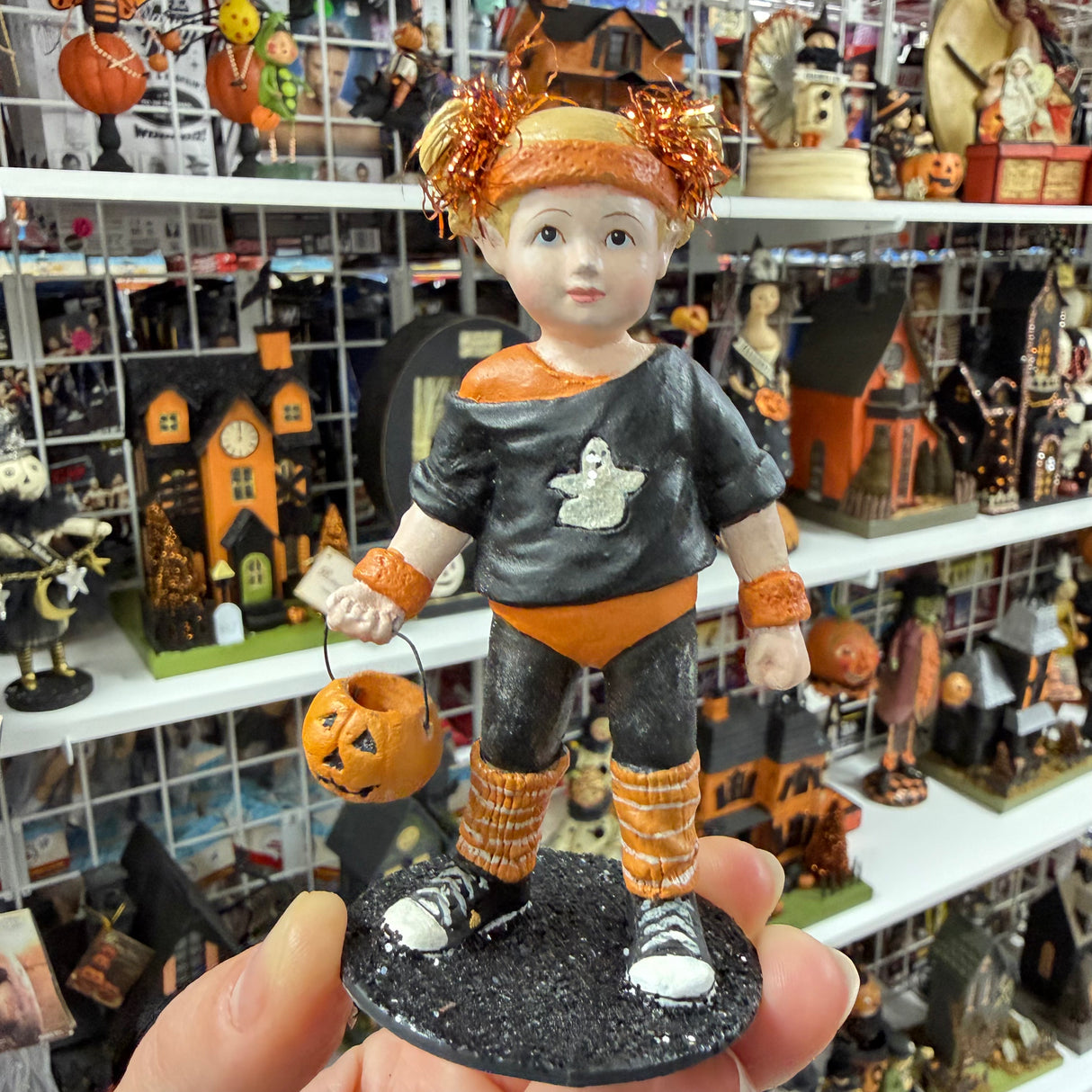 Halloween Work Out Babe Figurine — Bethany Lowe