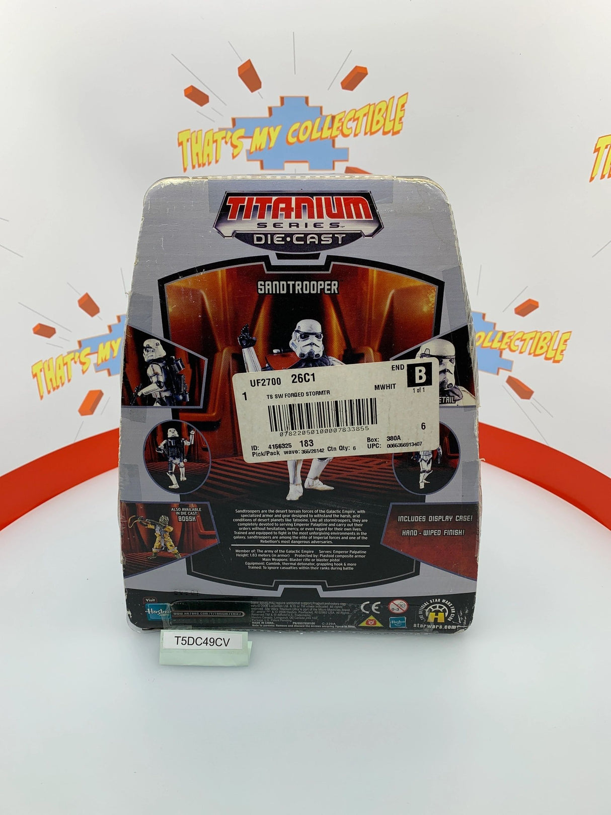Star Wars Titanium Series Die Cast Sand Trooper