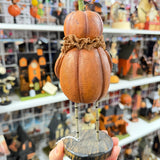 Pumpkin Man with Burlap Collar Halloween Figurine