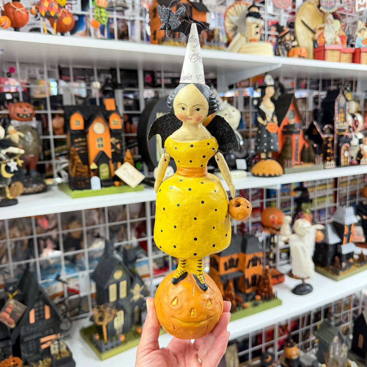 Nicol Sayre Bat Girl on Pumpkin | That’s My Collectible – Thats My ...